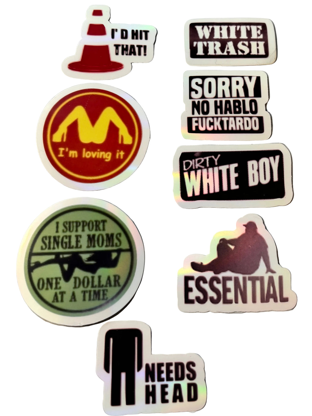 Funny Hard Hat Stickers