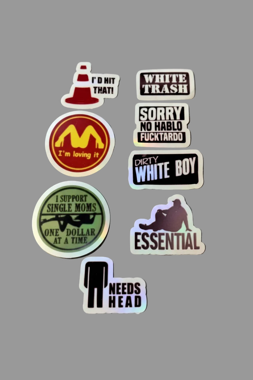 Funny Hard Hat Stickers