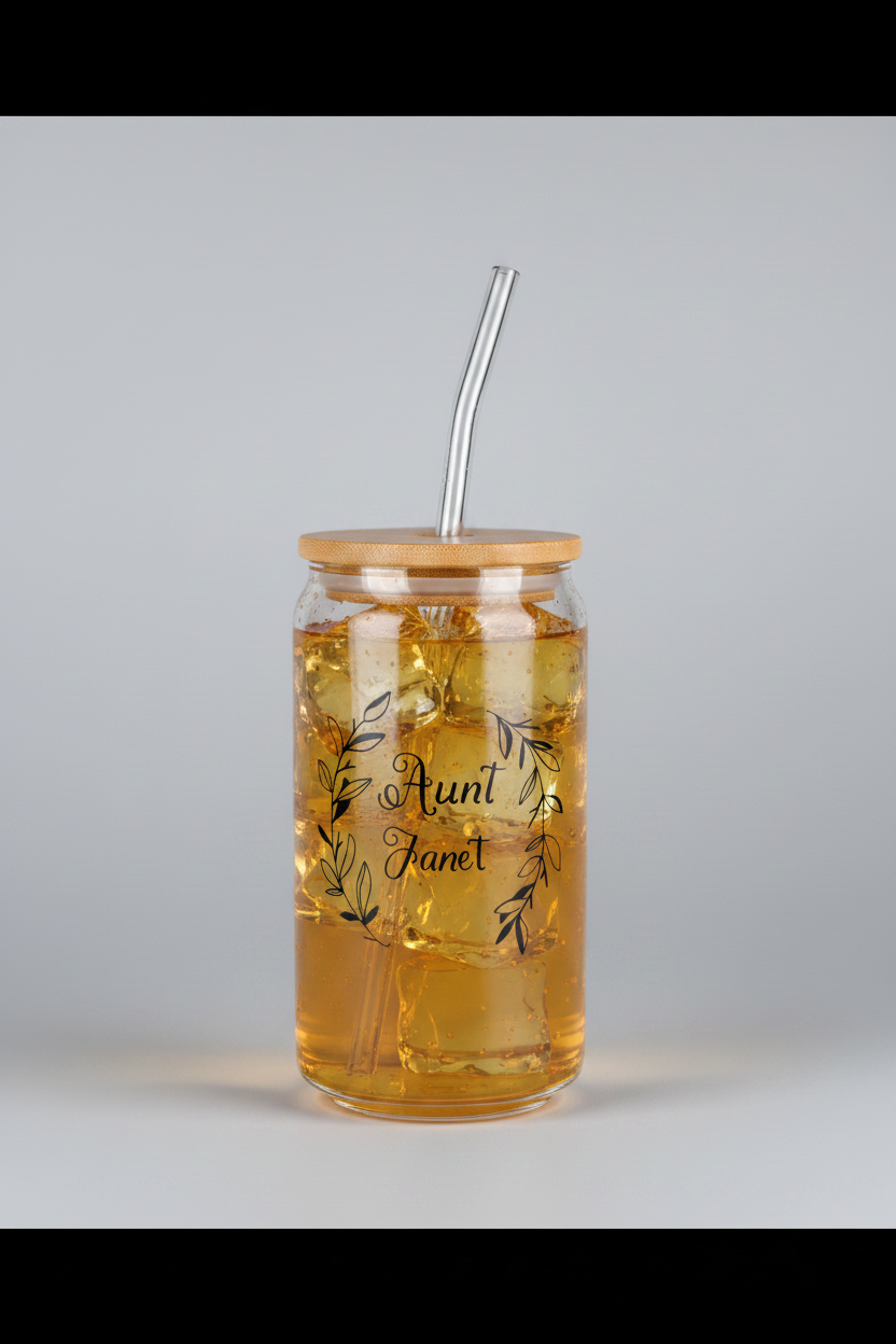 Vaso de vidrio de 16 onzas